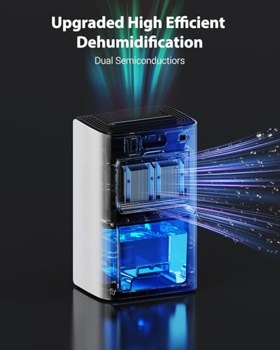 Dehumidifiers for Home, 850 sq.ft 95oz Dehumidifier with Drain Hose Timer Sleep - Like New