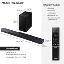 SAMSUNG Q-SERIES SOUNDBAR 3.1.2 CH SUBWOOFER SPACEFIT SOUND PRO - BLACK - Like New