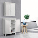 Elegant Home Fashions Stratford Removable 2 Door Wall Cabinet - White - Brand New
