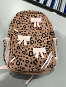 CAT & JACK KIDS' 18L 17' CLASSIC BACKPACK - LEOPARD/PINK/BROWN - Brand New