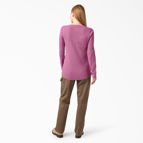 FL198 DICKIES WOMEN'S THERMAL LONG SLEEVE SHIRT SIZE M PINK - Brand New