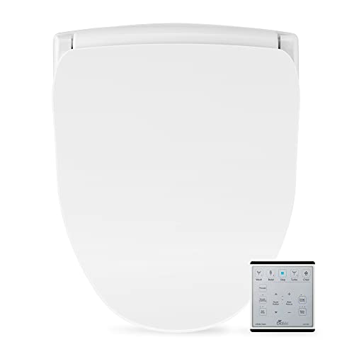 BIO BIDET SLIM TWO ELECTRIC BIDET TOILET SEAT ROUND, WARM WATER - WHITE - Brand New