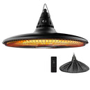 SUNDATE HANGING HEATER, 1500W OUTDOOR ELECTRIC PATIO CEILING HEATER - BLACK - Like New