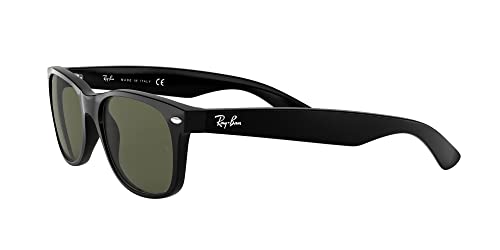 RAY BAN RAY-BAN RB2132 NEW WAYFARER SQUARE SUNGLASSES SIZE: 55 - BLACK/POLARIZED - Like New