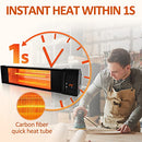 Garage Heater TRUSTECH Patio Heater Outdoor Infrared Indoor Heater - Black - Like New