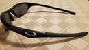 OAKLEY HALF JACKET WRAP SUNGLASSES BLACK FRAMES BLACK LENSES, 60MM - BLACK - Like New