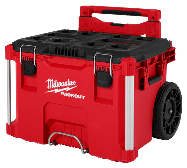 MILWAUKEE PACKOUT BOX WITH WHEELS AND HOLDER 48-22-8427 - RED - Brand New