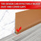 FONUNO VINYL WALL BASE BASEBOARD MOLDING TRIM 4" FLEXIBLE SELF ADHESIVE RUBBER - Brand New