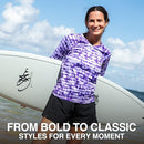 9469 KANU SURF WOMEN'S UPF 50+ LONG SLEEVE TEE WORKOUT TOP PURPLE SIZE 2XL - Brand New