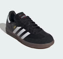ADIDAS KID’S SAMBA INDOOR SOCCER SHOES - SIZE: YOUTH 6 - BLACK - Like New