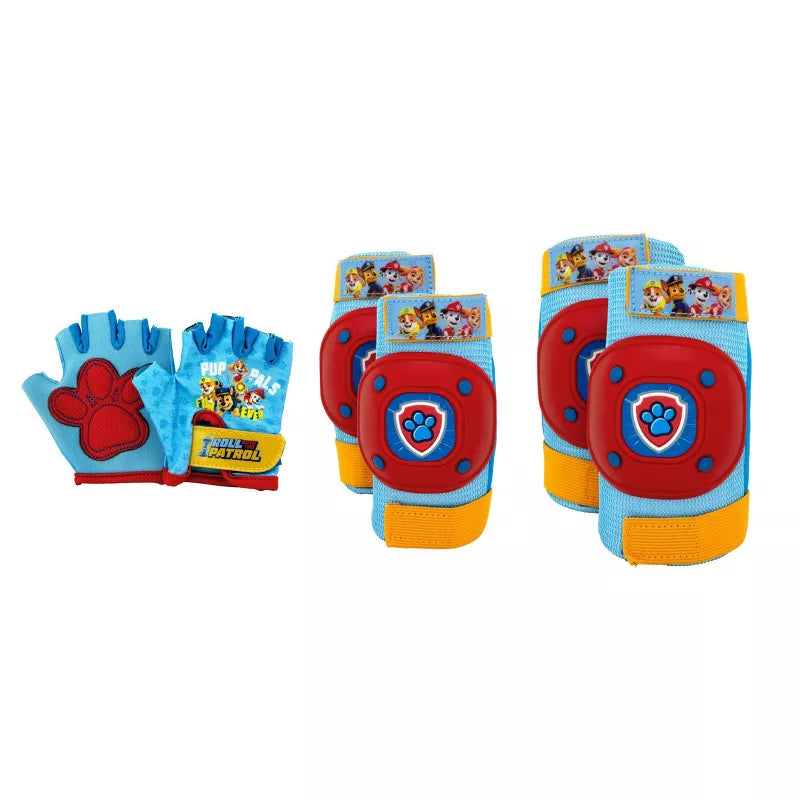 PAW PATROL PUP PALS KIDS' BIKE PAD SET AGES 3+ - BLUE/RED/YELLOW - Brand New