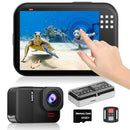 TIMNUT 4K60FPS WATERPROOF ACTION CAMERA BARE METAL UNDERWATER 10M - BLACK - Like New