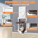 MIAOTONG Cat Door for Wall Upgraded Sealing Dog Door for Wall - Small - White - Like New