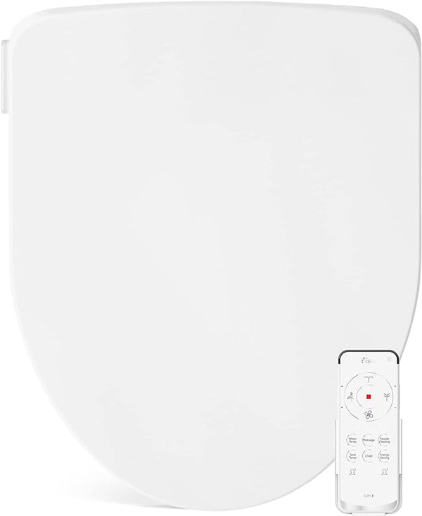 Bio Bidet Bemis Slim Three Smart Bidet Toilet Seat Elongated 7ZSLIM3E-000 White Like New