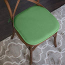 Chair Cushion Memory Foam Pads w/ Ties Honeycomb Pattern 16"x16", 2Pk - Green - Brand New