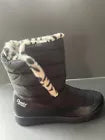 TONY LITTLE CHEEKS WOMEN'S FIT BODY BLACK PUFFER FASHION BOOT BLACK/WHITE - 10 - Like New