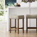 Nathan James Hylie Nailhead Wood Pub-Height Kitchen Counter Stool 24" B078872Z11 - Like New
