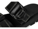 2113111 SOREL WOMEN'S REIN SLIDE SANDALS BLACK/BLACK SIZE 7.5 - Brand New