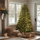 NATIONAL TREE COMPANY PRE-LIT ARTIFICIAL FULL CHRISTMAS TREE 7.5 FT GREEN - Brand New