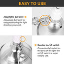 Simple Deluxe Clamp Lamp Light with 5.5" Aluminum Reflector E26 4 Pack, White - Brand New