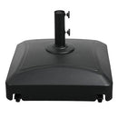 SIMPLE DELUXE 125LB CAPACITY FILLABLE MOBILE PATIO UMBRELLA BASE - BLACK - Like New