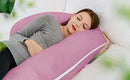 INSEN Pregnancy Pillow, Maternity Body Pillow Velvet Cover Magenta - Brand New