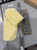CAMPANELLI EASYGLIDE MICROFIBER WET & DRY MOP SET - YELLOW/BLACK FLORAL PAISLEY - Brand New