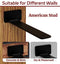 ISOKER Floating Shelf Bracket, 12 Pack Shelf Brackets, Hidden Shelf Bracket - Like New