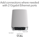 NETGEAR Orbi Whole Home Tri-band Mesh WiFi 6 Add-on Satellite - Scratch & Dent