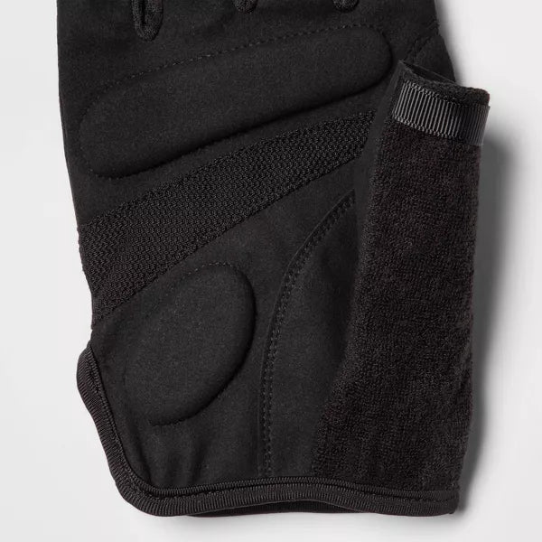 ALL IN MOTION MEN'S STRENGTH TRAINING GLOVES - BLACK - SIZE L - Like New
