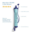 LIFESTRAW PERSONAL WATER FILTER FOR HIKING, CAMPING, TRAVEL, EMERGENCY PREPS - Like New