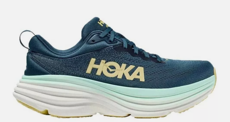 1123202 Hoka one one Bondi 8 Men's Midnight Ocean Blue Steel - 10 Like New