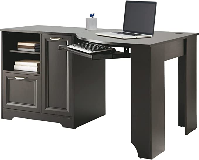 Realspace Magellan 60"W Corner Desk 411545 - Espresso Like New