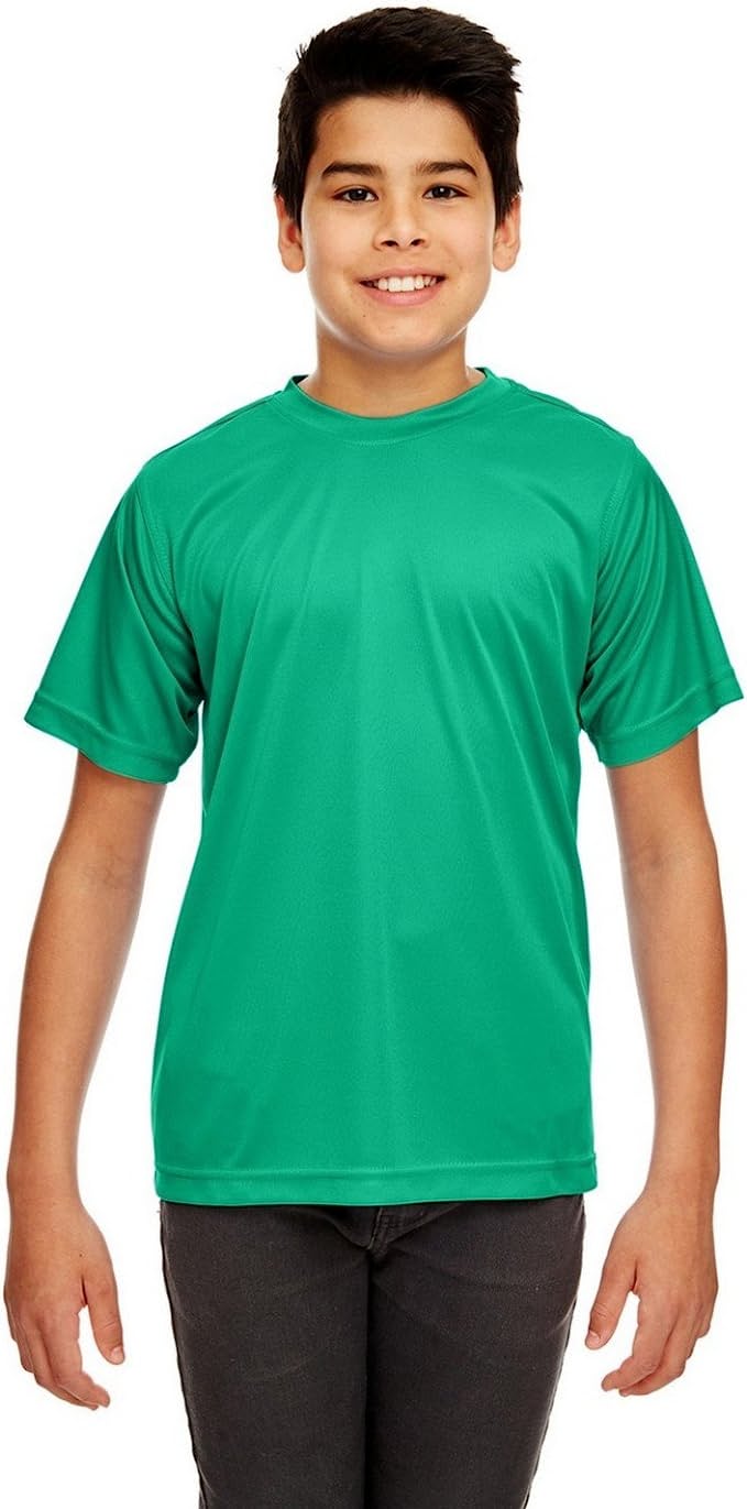 8420Y UltraClub Youth Cool & Dry Sport Performance Interlock T-Shirt New