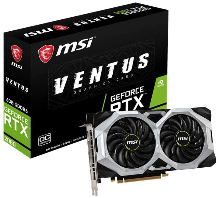 MSI Gaming RTX 2060 6GB GDRR6 OC Graphics Card - Like New