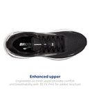 1203811B004 BROOKS WOMEN ADRENALINE GTS 23 SUPPORTIVE BLACK/WHITE/SILVER SIZE 9 - Like New