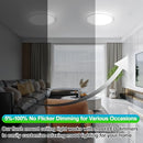 GOBRIGHT 20 INCH LED FLUSH MOUNT CEILING LIGHTS 35W 4200 LM LED - WHITE - Like New