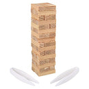 RHODE ISLAND NOVELTY MINI TUMBLING TOWERS GAME 3.75" - TAN - Brand New