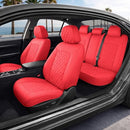 MOTORBOX HAVEN SERIES LEATHER SEAT COVERS FOR CARS LUX EDITION - CRIMSON RED - Like New