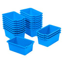ECR4KIDS SCOOP FRONT STORAGE BIN MULTIPURPOSE 20-PIECE ELR-0482-20-BL - BLUE - Like New
