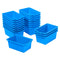 ECR4KIDS SCOOP FRONT STORAGE BIN MULTIPURPOSE 20-PIECE ELR-0482-20-BL - BLUE - Like New