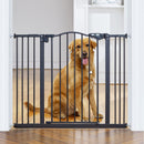 InnoTruth 29-39.6” Baby Gate, 30" Tall Pressure Mount Pet Gates, VC1911 - Black - Like New