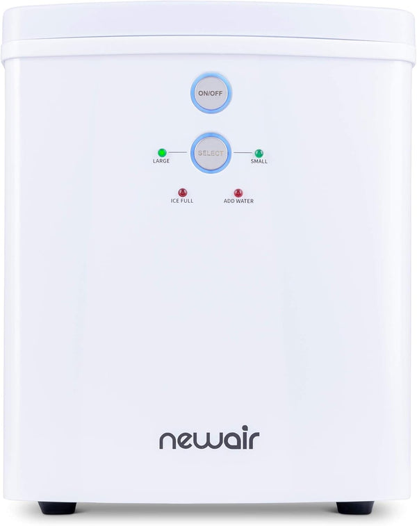 NewAir Portable Ice Maker | 2 Ice Size Bullets 33lb Daily NIM033WH00 - White Like New