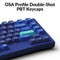 KEYCHRON Q10 WIRED CUSTOM MECHANICAL KEYBOARD KNOB 75% ALICE - NAVY BLUE - Like New