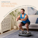 Lifepro Rumblex Plus/Pro 4D Vibration Plate, 7 Modes, 60 Speed, LP-RMXPLS-GRY - Like New