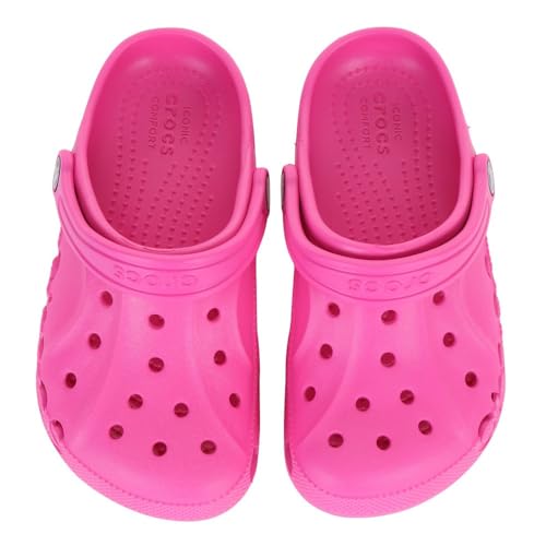 CROCS UNISEX-CHILD BAYA CLOGS SIZE: YOUTH 3 LITTLE KID - ELECTRIC PINK - Brand New