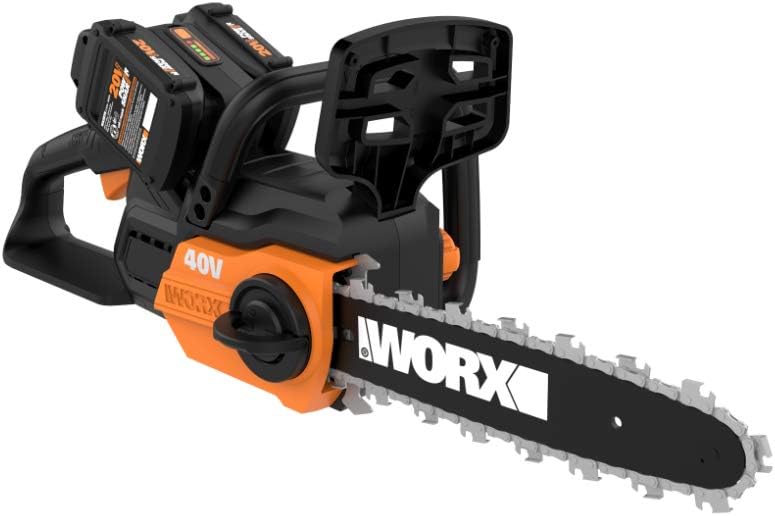 WORX 40V 12" Cordless Chainsaw Power Share with Auto-Tension WG381 -Black/Orange - Like New