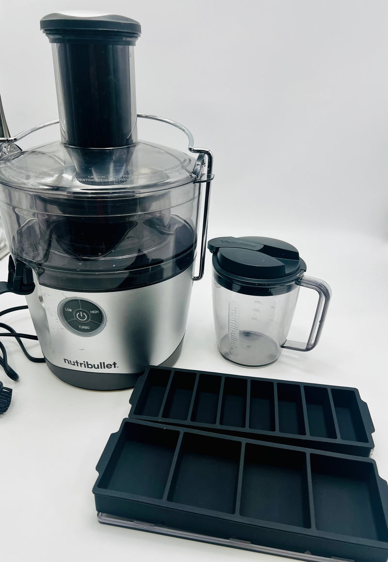 NutriBullet Juicer Pro Centrifugal Juicer Machine - SILVER - MISSING ACCESSORIES - Like New