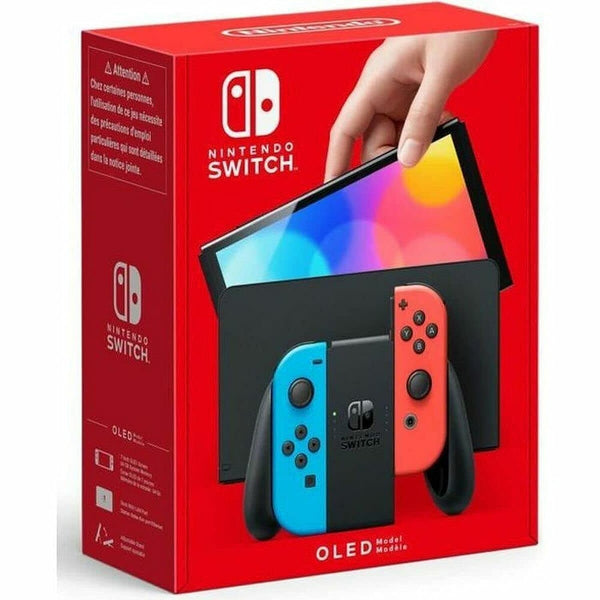 Nintendo Switch – OLED Model w/ Neon Red & Neon Blue Joy-Con - Scratch & Dent