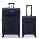 U.S. Traveler Anzio Softside Expandable Spinner Luggage, Navy, 2-Piece Set - Like New
